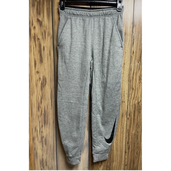 Nike Other - Nike Dri-Fit Youth Boys Size S Training Pants Fleece Lined Grey Sweats